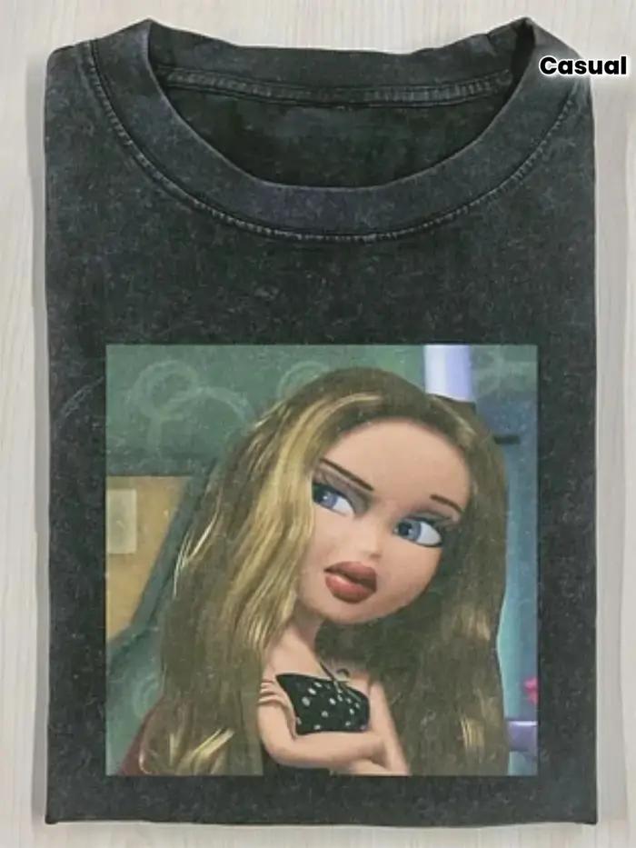 T-shirt pour homme en coton lavé