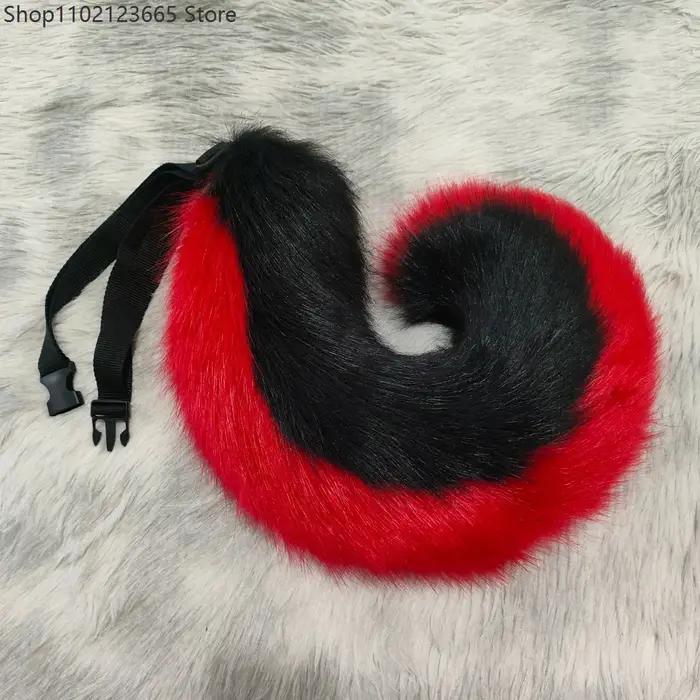 6 types de queues de chien en fausse fourrure faites à la main, pour cosplay, anime, Comic Con, accessoires de costume réalistes, 55 cm