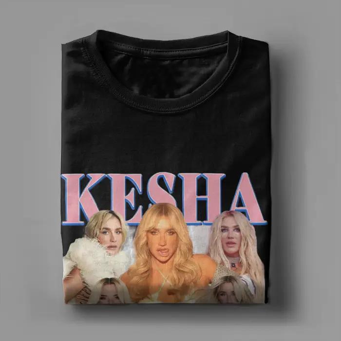 Kesha Tour T-shirts imprimés pour hommes et femmes, vêtements en pur coton