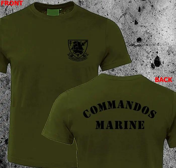 T-shirt marin des commandes de contre-terroristes des forces d'opérations spéciales françaises
