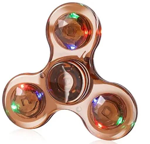 Spinner à Main Crystal Shoous avec Lumière LED Jouet Fidget Élégant pour Adultes et Adolescents Occasions Spéciales