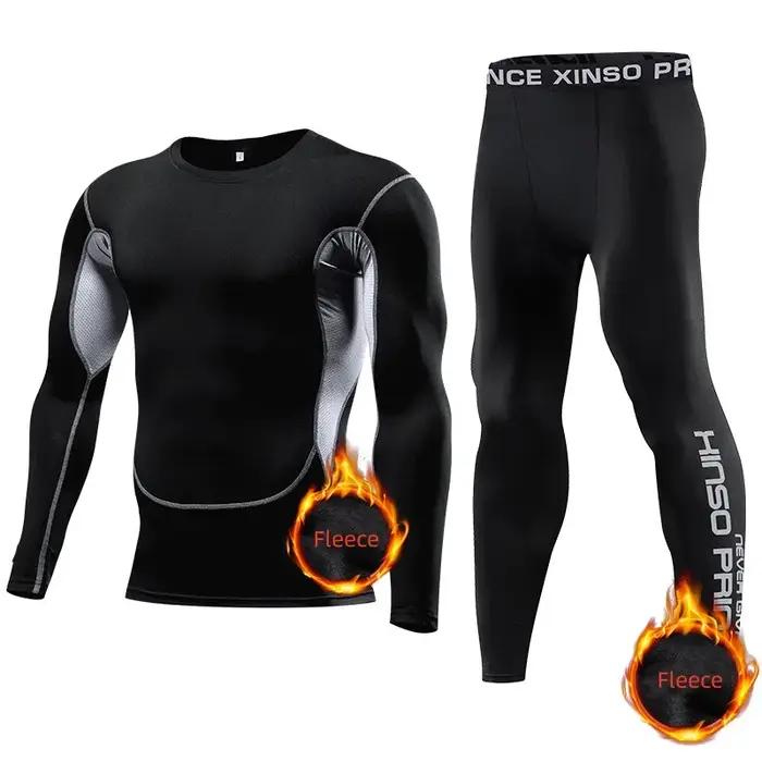 Ensemble de sous-vêtements thermiques d'hiver pour hommes