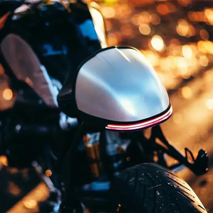 Plaque d'immatriculation LED pour BMW R9T avec Feux Arrière et Clignotants Blancs Style Urbain Occasions Spéciales
