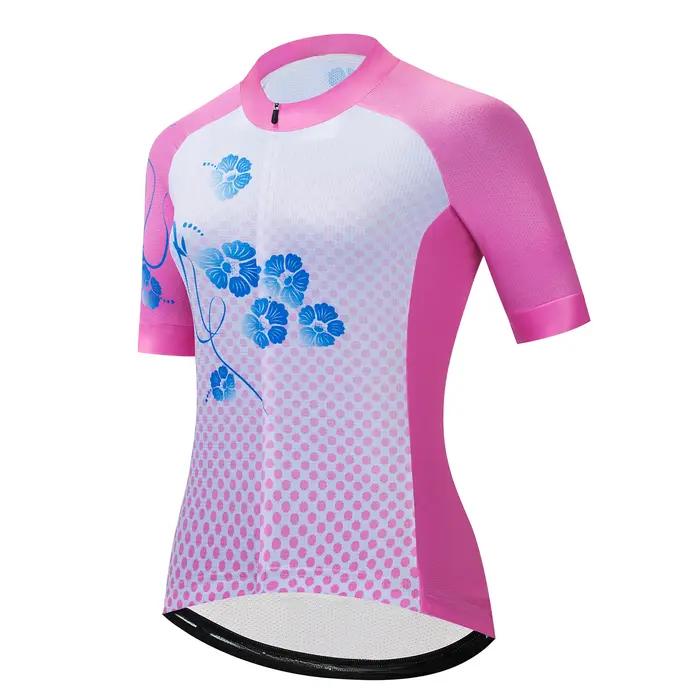 Maillot de Cyclisme Anti-UV Respirant Polyestère pour Femmes Occasions Estivales Élégance et Protection Spéciale