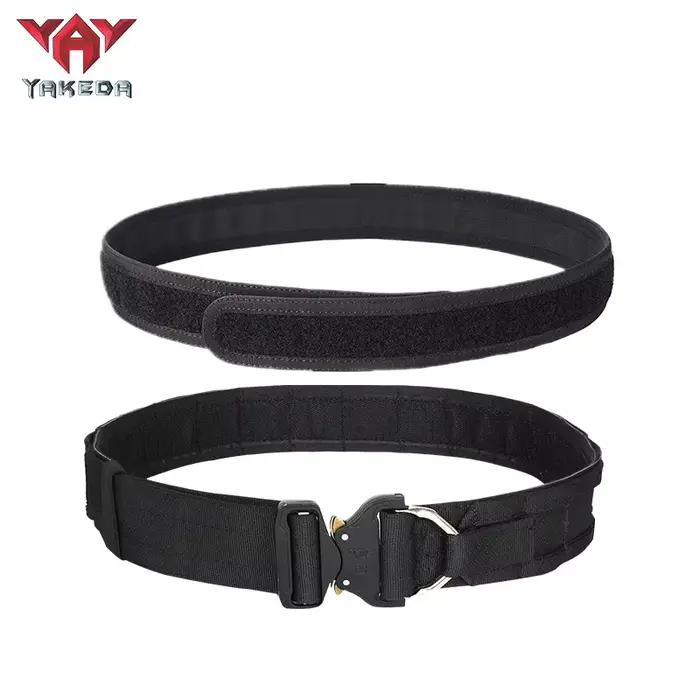 Ceinture tactique Yakeda Gear pour chasse et airsoft - Équipement professionnel noir camouflage