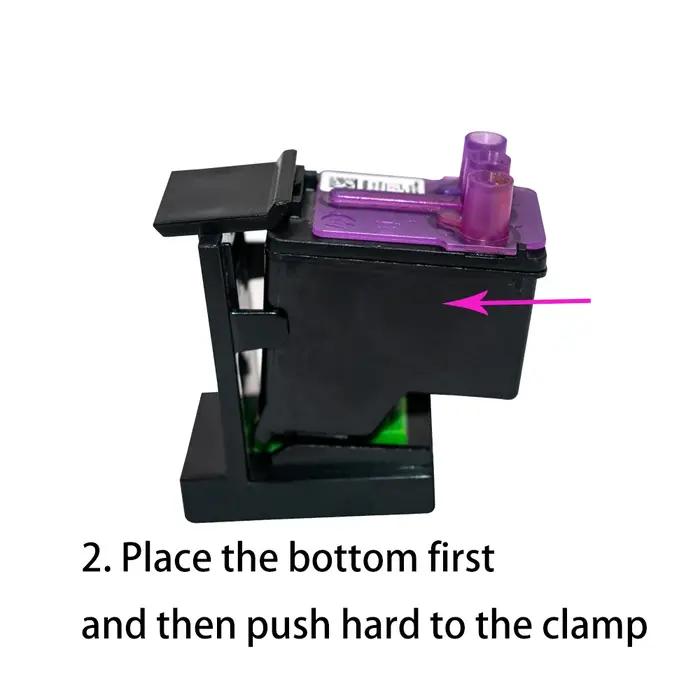 Kit de recharge de cartouches d'encre avec clip pour imprimante HP 121 122 140 141 300 301 302 21 22 61 650