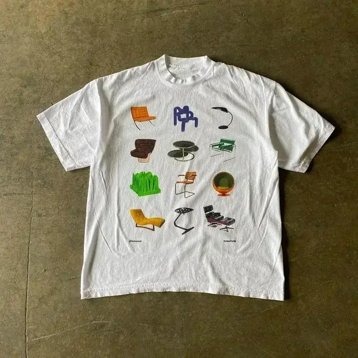 T-shirt The Thing Design Original Films Horreur Femmes Mode Vintage Y2K Occasions Spéciales