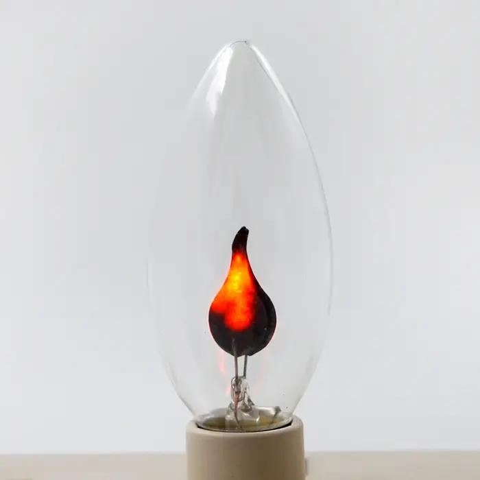 Vintage Edison E14 E27 Led ampoule bougie effet de flamme ampoule 3W AC220V maison pour décor éclair