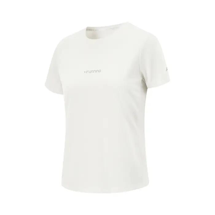Li-ning femmes course sport T-Shirt AT AIR coupe régulière 3D raccord Polyester respirant doublure à