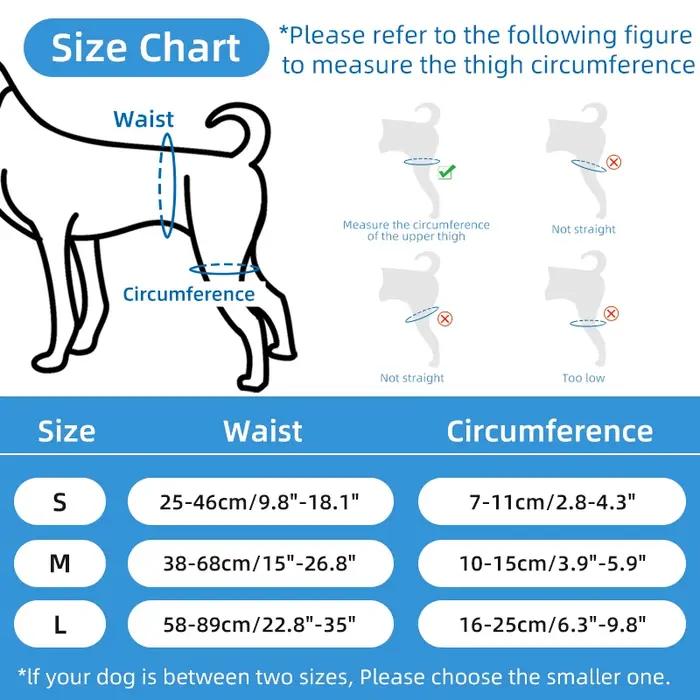 Bande orthopédique de récupération de haute qualité pour pattes arrière de chiens