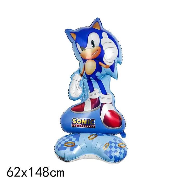 Ballons hérisson 3D soniques en aluminium pour décoration de fête d'anniversaire et cadeaux de réception occasions spéciales