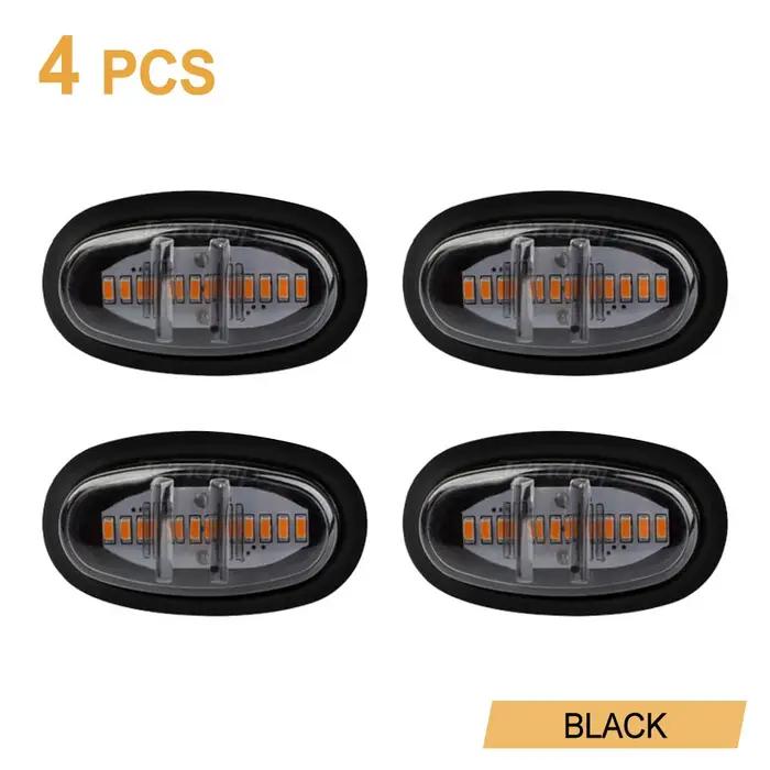 Kit de lumière avant de calandre LED 4 pièces pour Ford F-150 Raptor 2017-2019 avec éclairage jaune et bleu imperméable et moderne