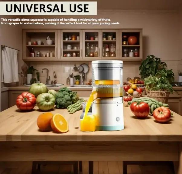 Machine à jus d'orange électrique portable multifonctionnelle avec tasse à frire pour presse-agrumes