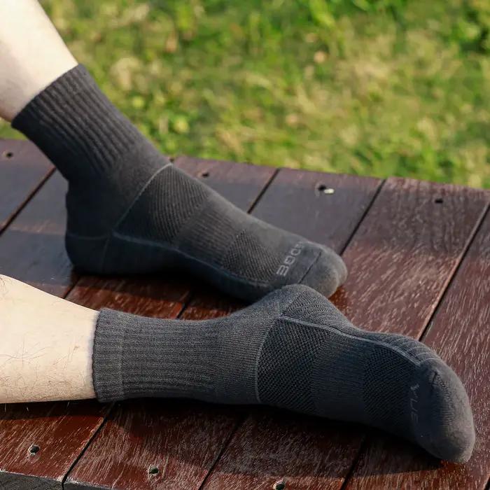 Chaussettes randonnée homme épaisses YUEDGE - Coton respirant rembourré pour chasse et trekking EU 37-46