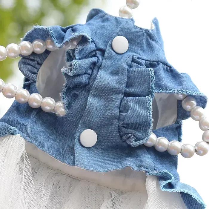 Robe en jean pour petits chiens