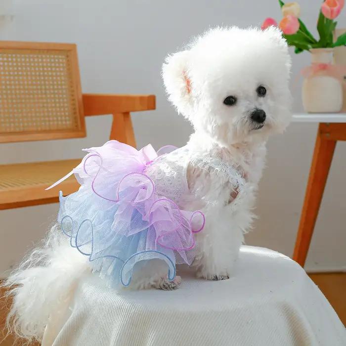 Xingdai rêve gaze jupe vêtements pour animaux de compagnie chiens