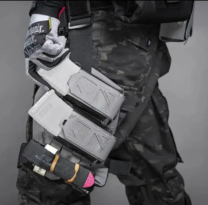 Holster cuisse tactique DMGear pour chasse - Plateforme molle pour pistolet Glock et paintball