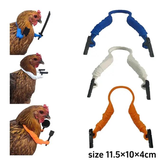 Accessoires d'armes pour volailles imprimés en 3D avec +7 armes – Ailes de poulet pour décorer les poulaillers de