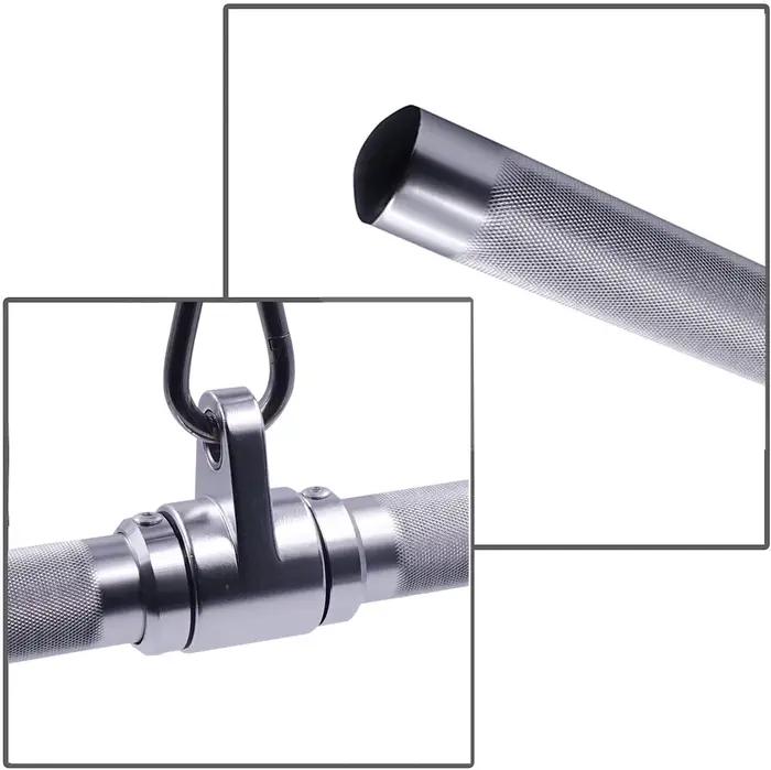 Fixation de barre droite rotative en aluminium pour Machines à câble