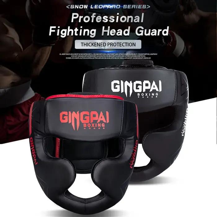 Casque De Kick Boxing karaté Muay Thai Guantes De Boxeo couvre-chef De combat gratuit MMA protège-tête Sanda entraînement adultes enfants équipement