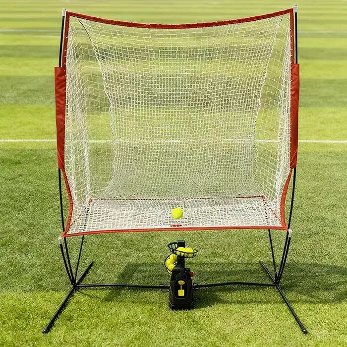 Filet de récupération de balles de tennis pour entraînement à domicile, filet de rebond portable ave