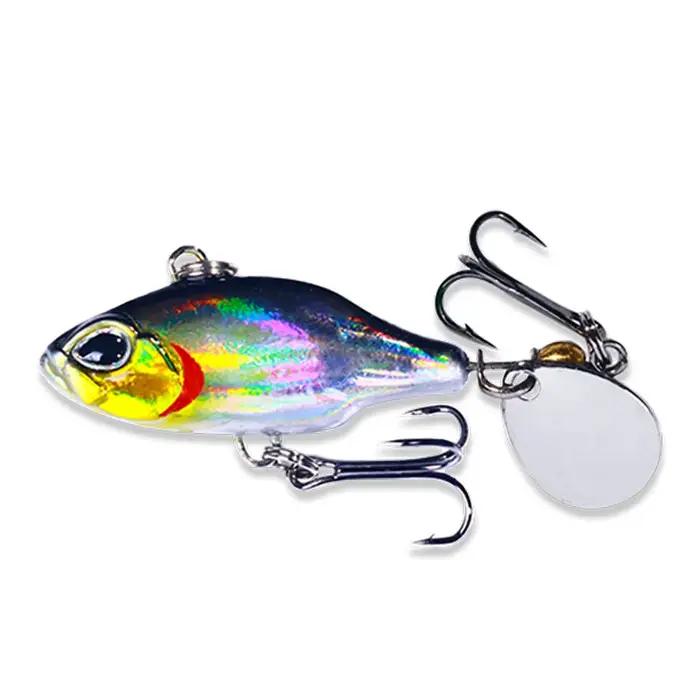Leurre rigide vibrant rotatif de type cuillère, appât Élidéal pour la pêche à la truite en hiver, 5.
