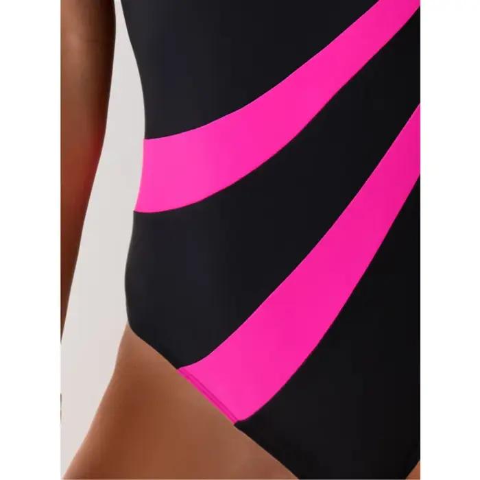 Été Sexy maillots de bain une pièce femmes fermé maillots de bain Push Up vêtements de natation body