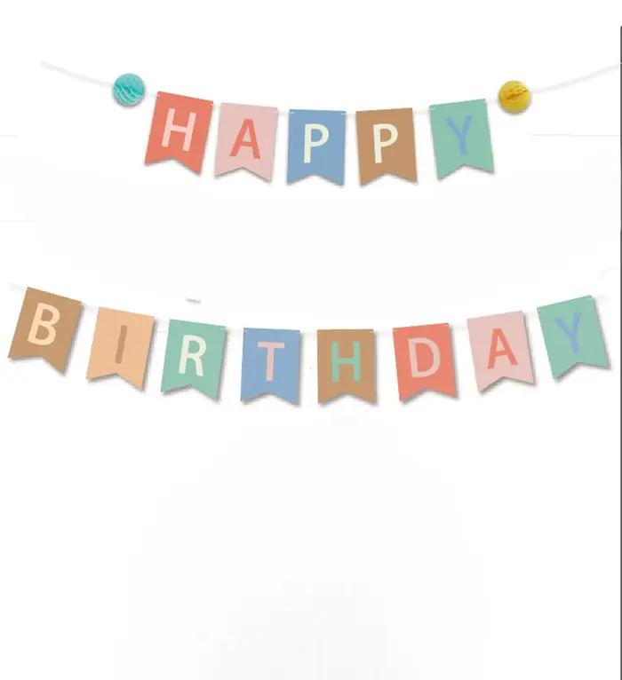 Fournitures de fête d'anniversaire pour chien, drapeaux de bannière, décoration de Cupcake pour chien, visage de chien, décoration de gâteau, thème de chiot, décor de ballon de fête d'anniversaire