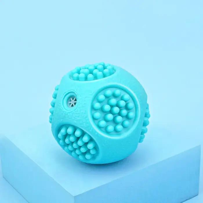 Balle à mâcher élastique et couineuse pour chien, jouet durable pour le nettoyage des dents, pour ch