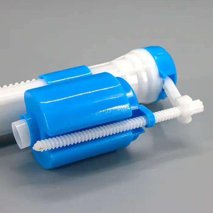 Kit de Valve de Chasse d'Admission de Toilette en Chrome Raccords de Réservoir d'Eau Flotteur Réglable Bouton Poussoir Économie d'Eau