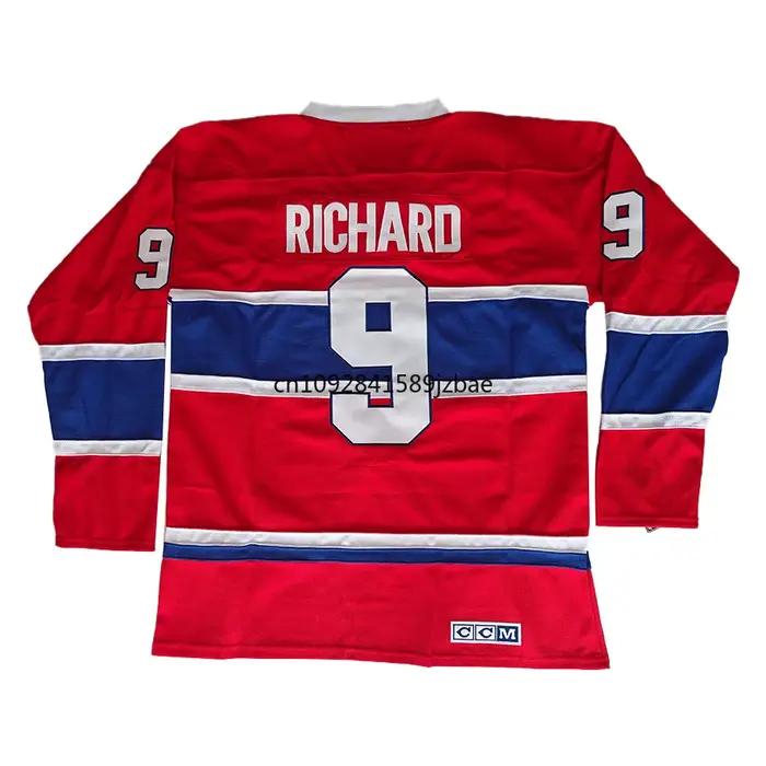 Guy Lafleur Jersey Canada Montréal Maillots de hockey sur glace rétro 9 Maurice Richard