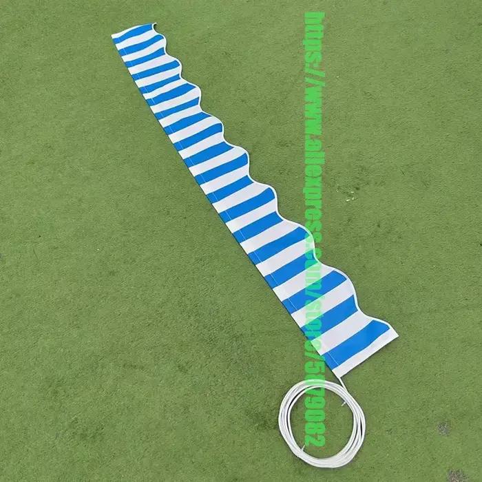 Auvent d'extérieur de remplacement, cordon cannelé, Tube dur creux, fente en tissu, ligne de support