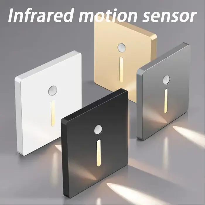 Capteur de mouvement intelligent LED escalier pied intérieur extérieur escalier applique encastré LE