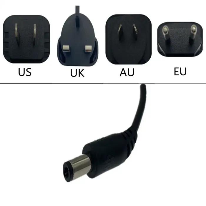 Adaptateur d'alimentation pour bande lumineuse LED avec connecteur, prise ue AC 100-240V à DC 12V 1A