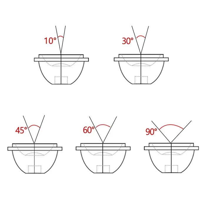 Lentille LED XPE étanche, réflecteur Plano ColliDonor, 100 pièces, 13mm, 1W, 3W, 5W, 3535, résistant