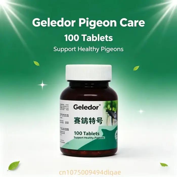 Traitement 2-en-1 contre la cancalose et la coccidiose pour pigeons de course : soulage les selles nodulaires, les troubles gastro-intestinaux et les parasites - 100 comprimés/flacon