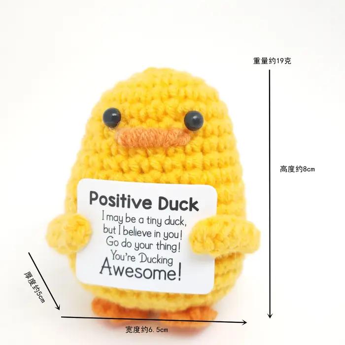 Cadeaux de remise de diplôme pour 2020 – Canard positif inspirant avec casquette et carte de vœux co