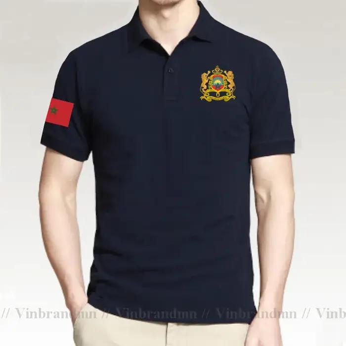 Le royaume occidental du Maroc marocain hommes Polo mode Nation équipe chemise vêtements de sport hauts pays MAR polos