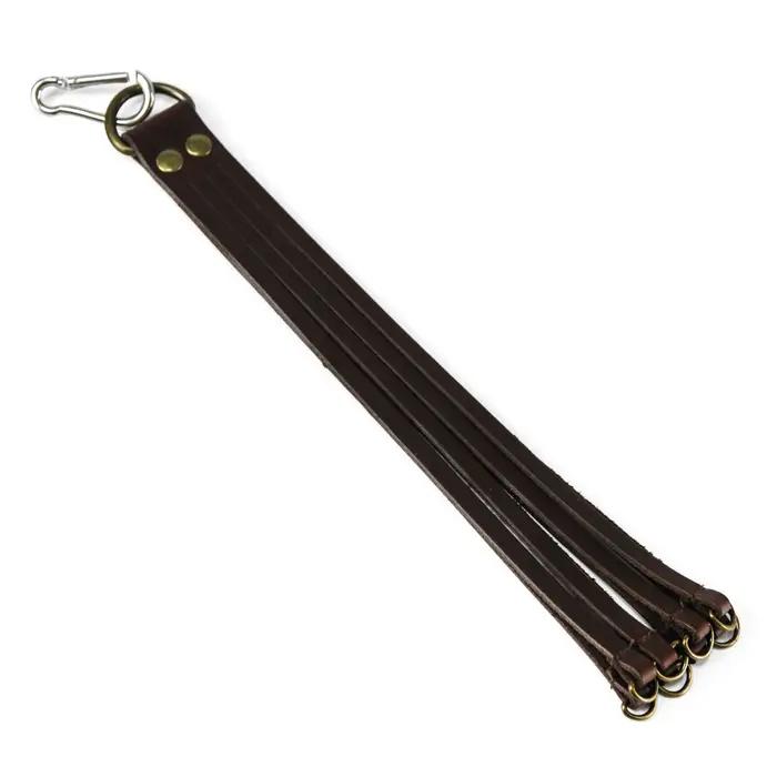 Porte-leurres chasse 8 boucles cuir pour transport canards et oiseaux, équipement extérieur robuste
