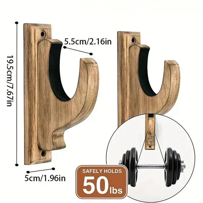 Support mural en bois pour armes à feu, avec rembourrage en velours, pour l'affichage et le rangement d'armes à feu, d'épées, d'arc et de fusils