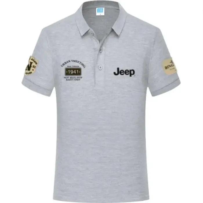 T-shirts et polos d'été de haute qualité, style Jeep 2026, chemises décontractées à manches courtes