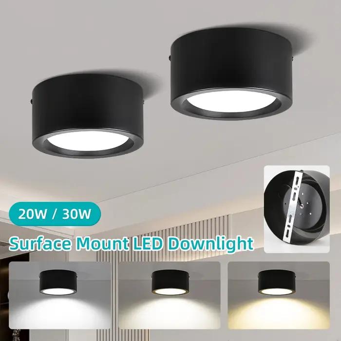 Plafonnier Led 110-265V panneau Ultra mince lumière Led pour salon chambre éclairage intérieur 20W 3