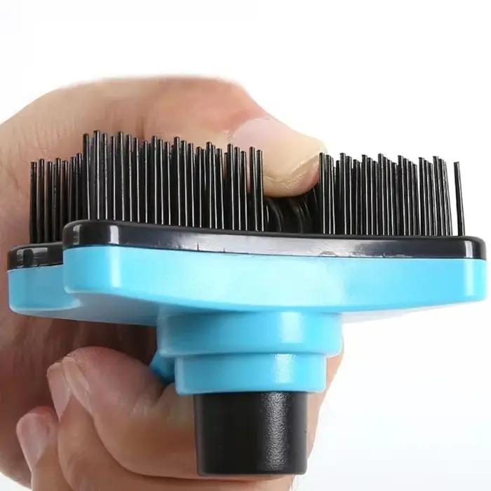 Brosse de toilettage pour chiens et chats, autonettoyante, sans statique, peigne de Massage, poils plus épais et stables, fournitures pour animaux de compagnie pour enlever la fourrure ample