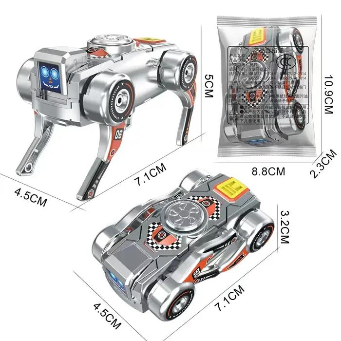 360 ° Robot chien transformable rotatif, jouet anti-stress déformable pour adultes, cadeau