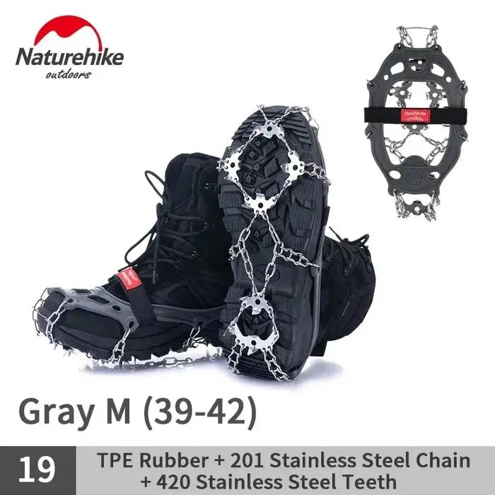Naturehike Randonnée Crampons Anti Slip Escalade Neige Glace Microspikes Randonnée En Plein Air Marc