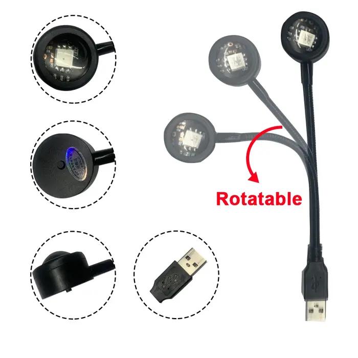 USB LED coucher de soleil lampe veilleuse projecteur photographie mur atmosphère néons pour décorati