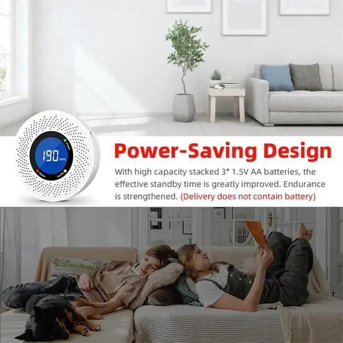 Protection de sécurité détecteur de monoxyde de carbone moniteur de CO alarme d'empoisonnement affichage numérique LCD contrôle intérieur en temps réel à la maison