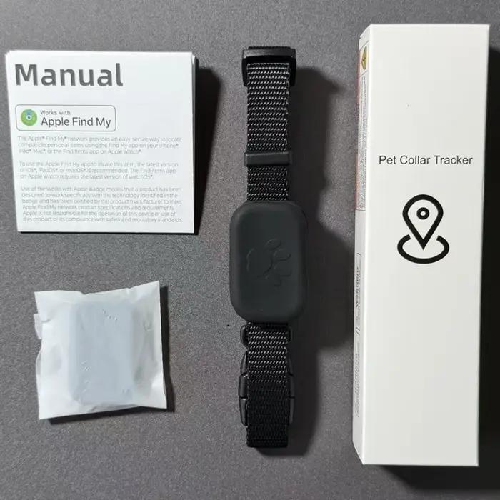Traceur GPS pour animaux de compagnie Lenovo, suivi en temps réel, alerte de mouvement, étanche, anti-perte, localisateur mondial pour chiens et chats compatible avec l'application Apple Find