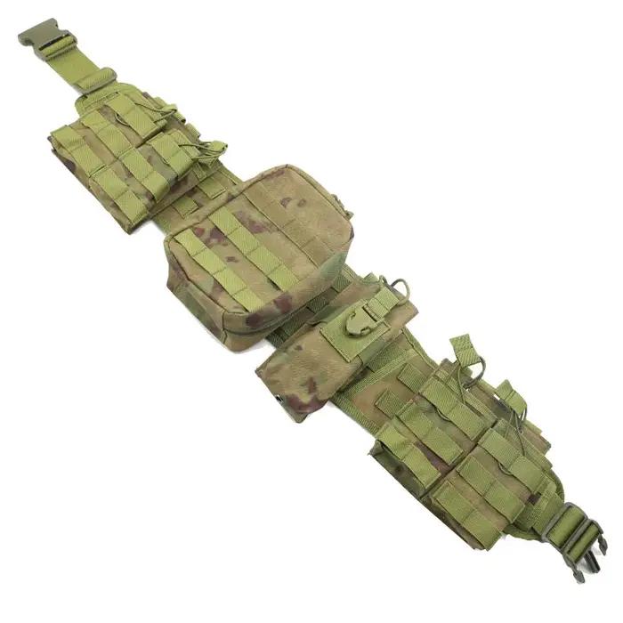 Set ceinture tactique molle chasse - Sacs de rangement médical double chargeur talkie-walkie
