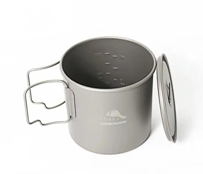 TOAKS 650ml Pot titane tasse ultraléger vaisselle extérieure Camping tasse équipement de Camping POT